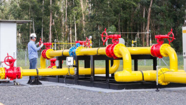 Estrutura de gás canalizado da Companhia Paranaense de Gás (Compagas).
