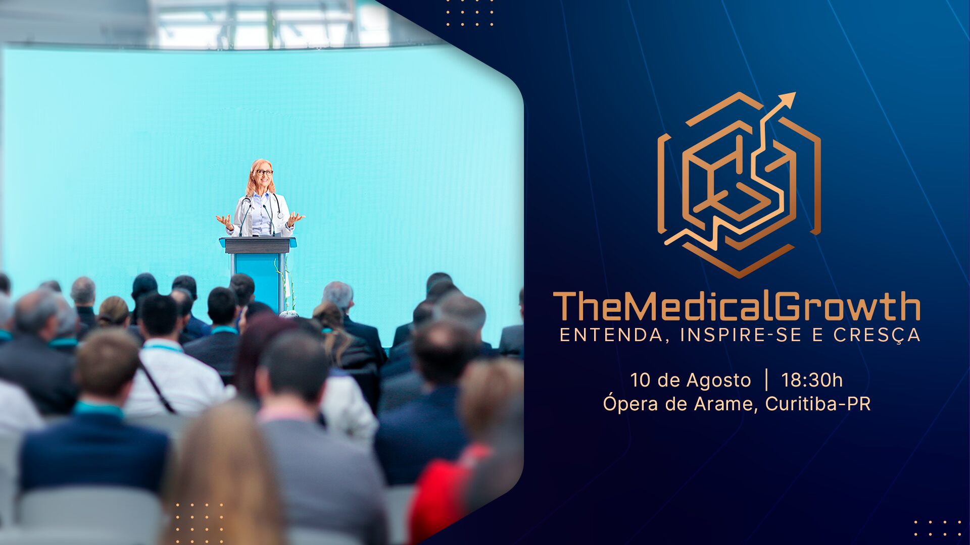 O The Medical Growth será um evento voltado para a importância do planejamento de vida e de carreira médica.