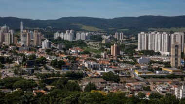 Vista parcial de Jundiaí (SP): segunda melhor do estado e terceira do Brasil.