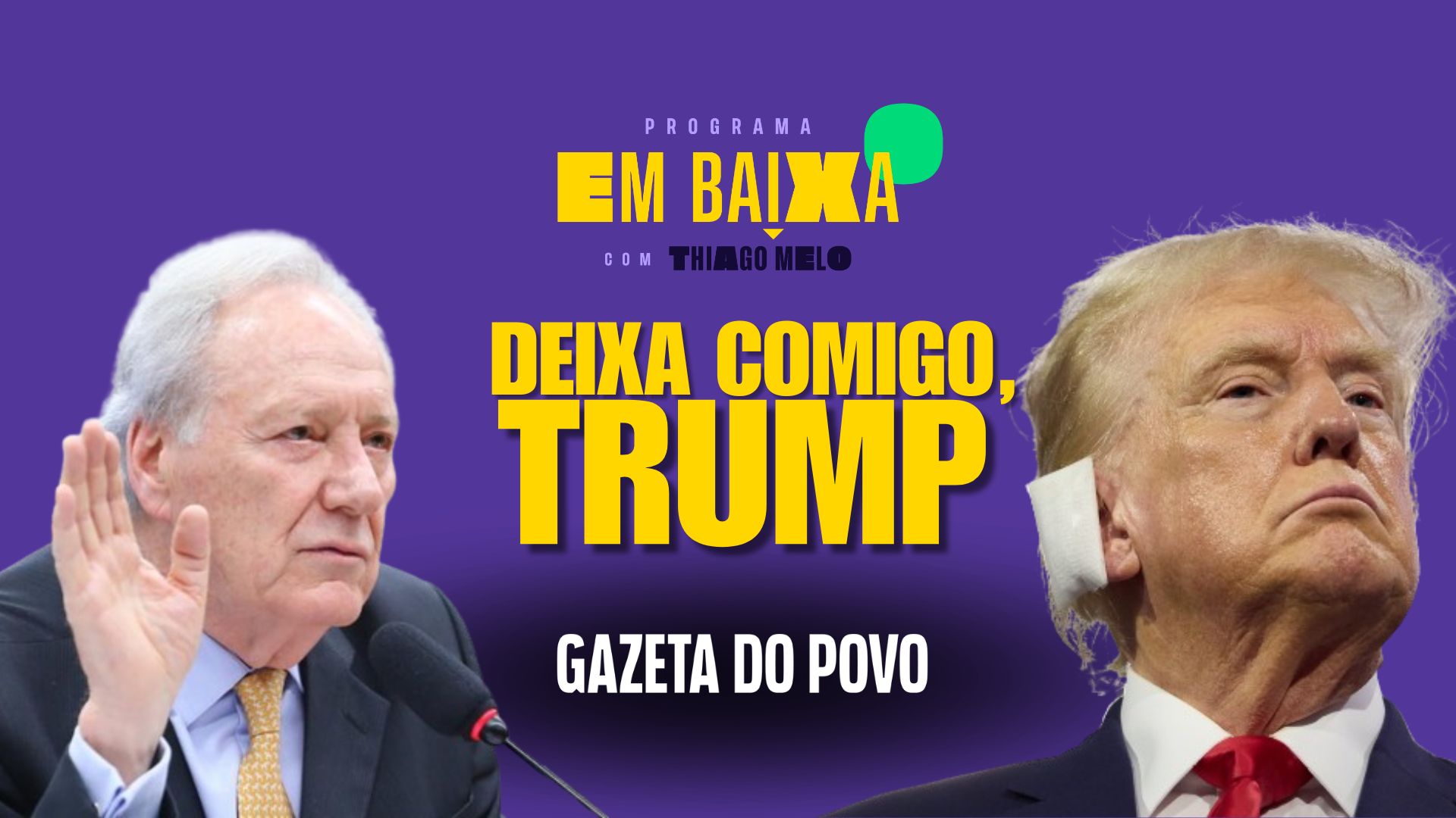 O comentarista Thiago Melo aborda o noticiário com humor e ironia, comentado a solução mágica de Lewandowski para caso Trump.