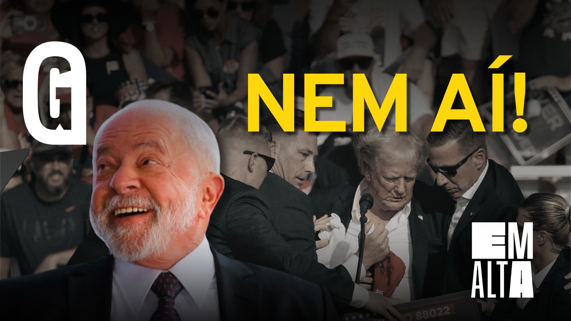 No Em Alta, Guilherme Oliveira fala sobre o ataque a Trump pela esquerda brasileira.