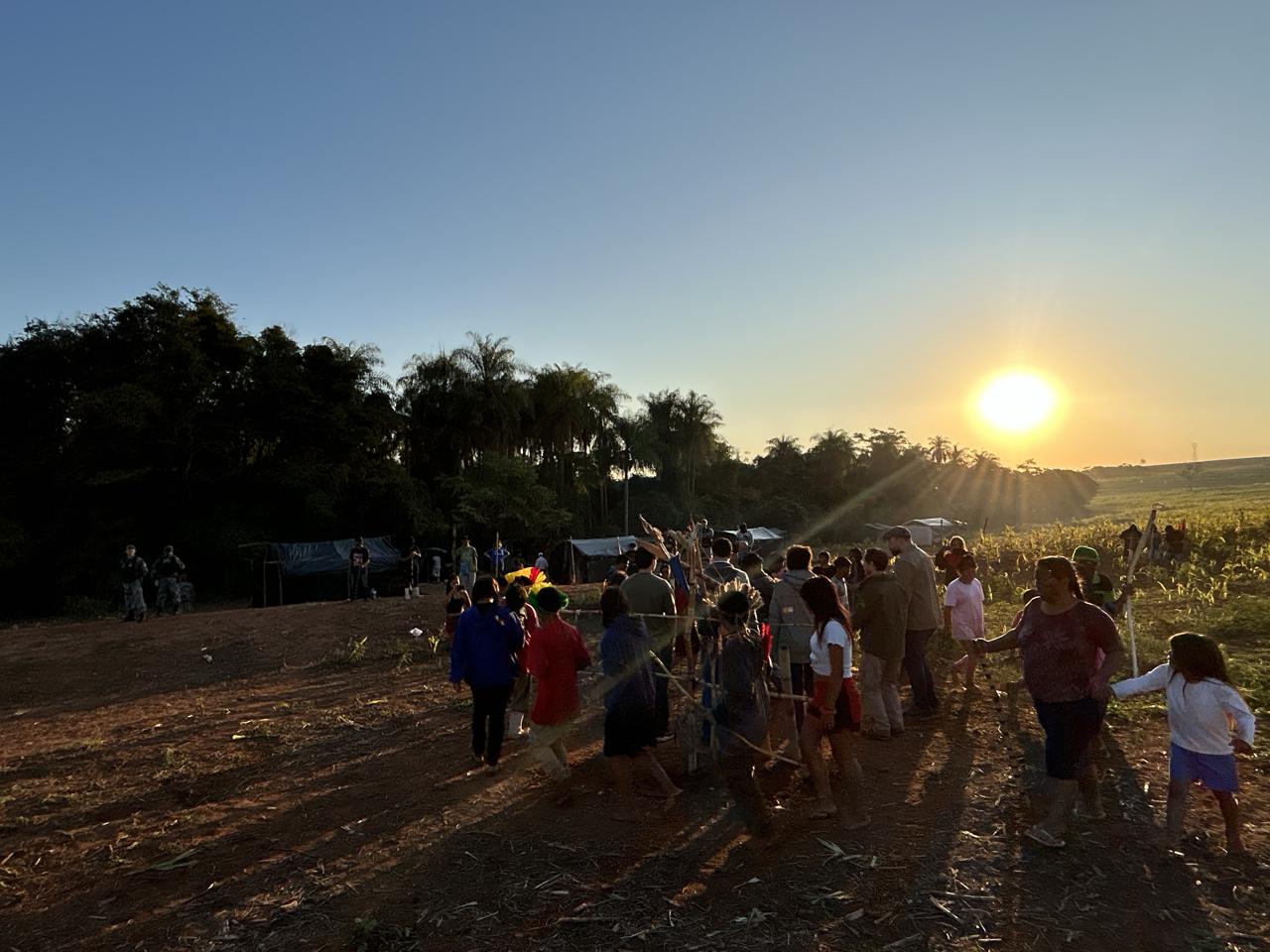Área invadida por indígenas neste ano no Oeste do Paraná. Grupo reivindica demarcações