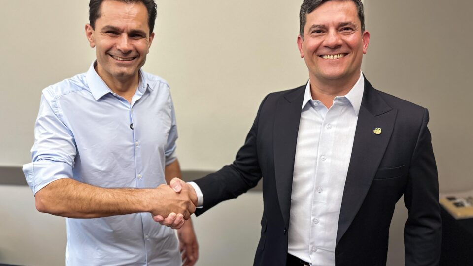 Marcio Pacheco recebe apoio de Sergio Moro na disputa pela prefeitura de Cascavel.