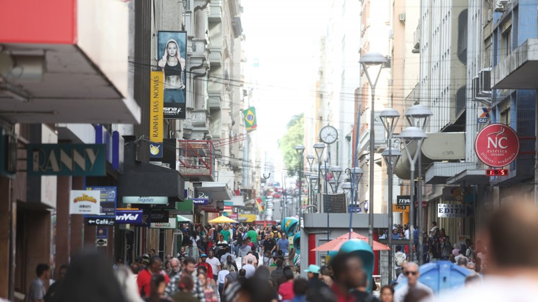 Região central de Porto Alegre, capital do Rio Grande do Sul.