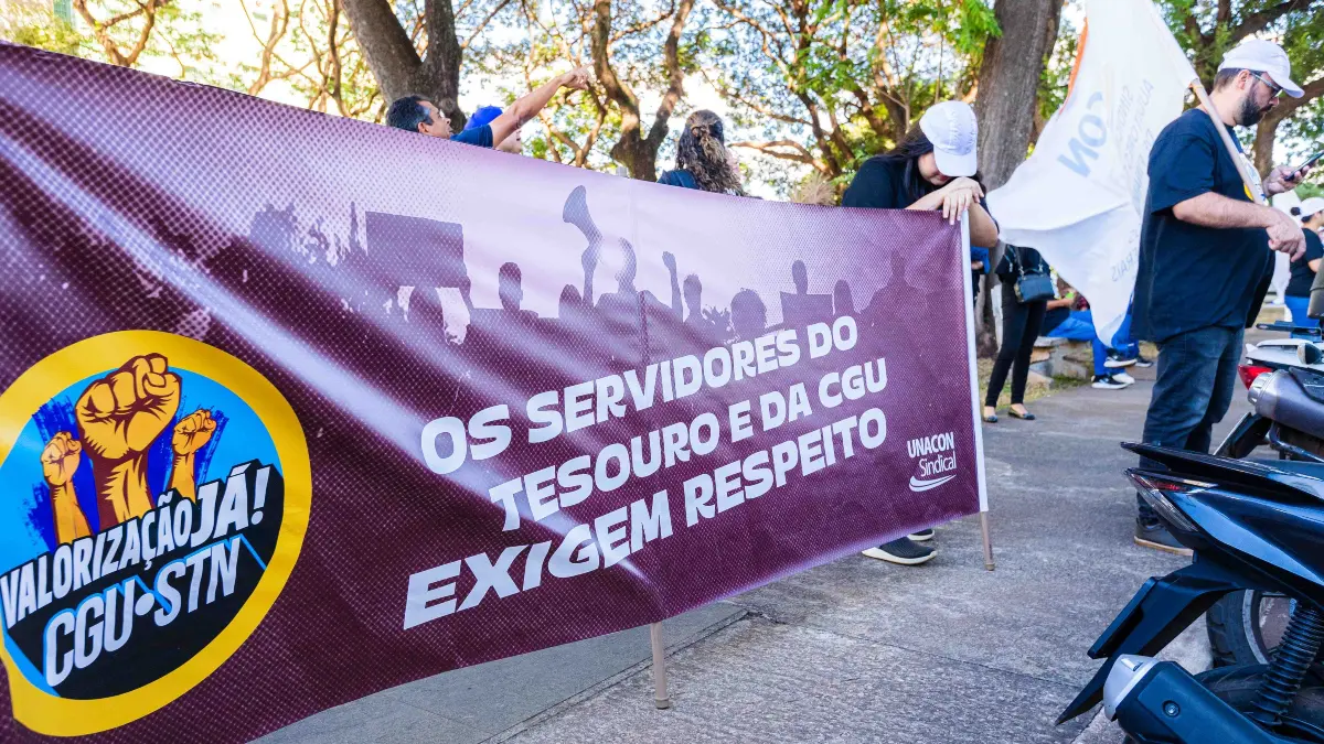 Protesto Tesouro e CGU