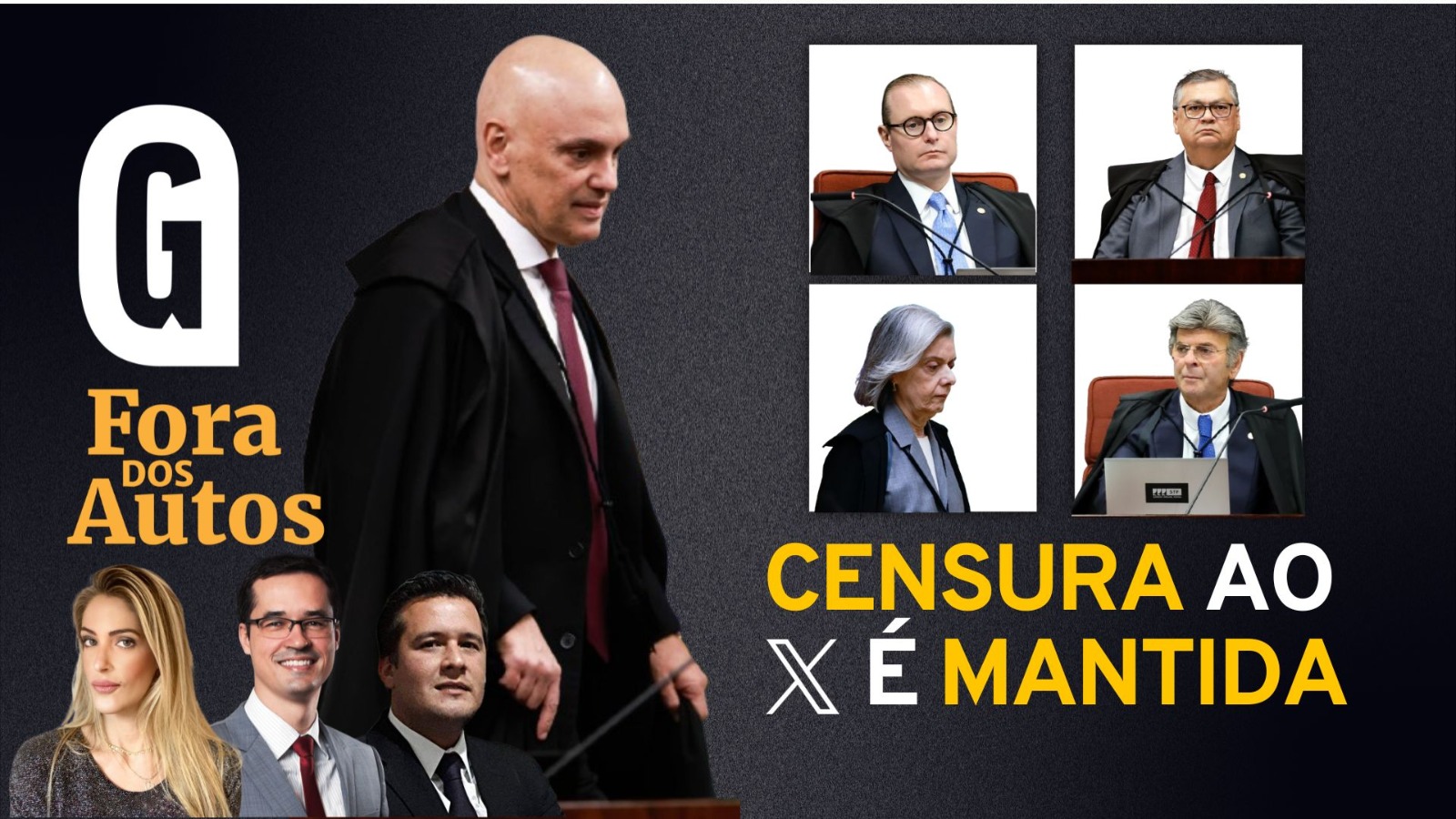 Fora dos Autos: Alexandre de Moraes dobra a aposta e suspensão do X é mantida pelo STF