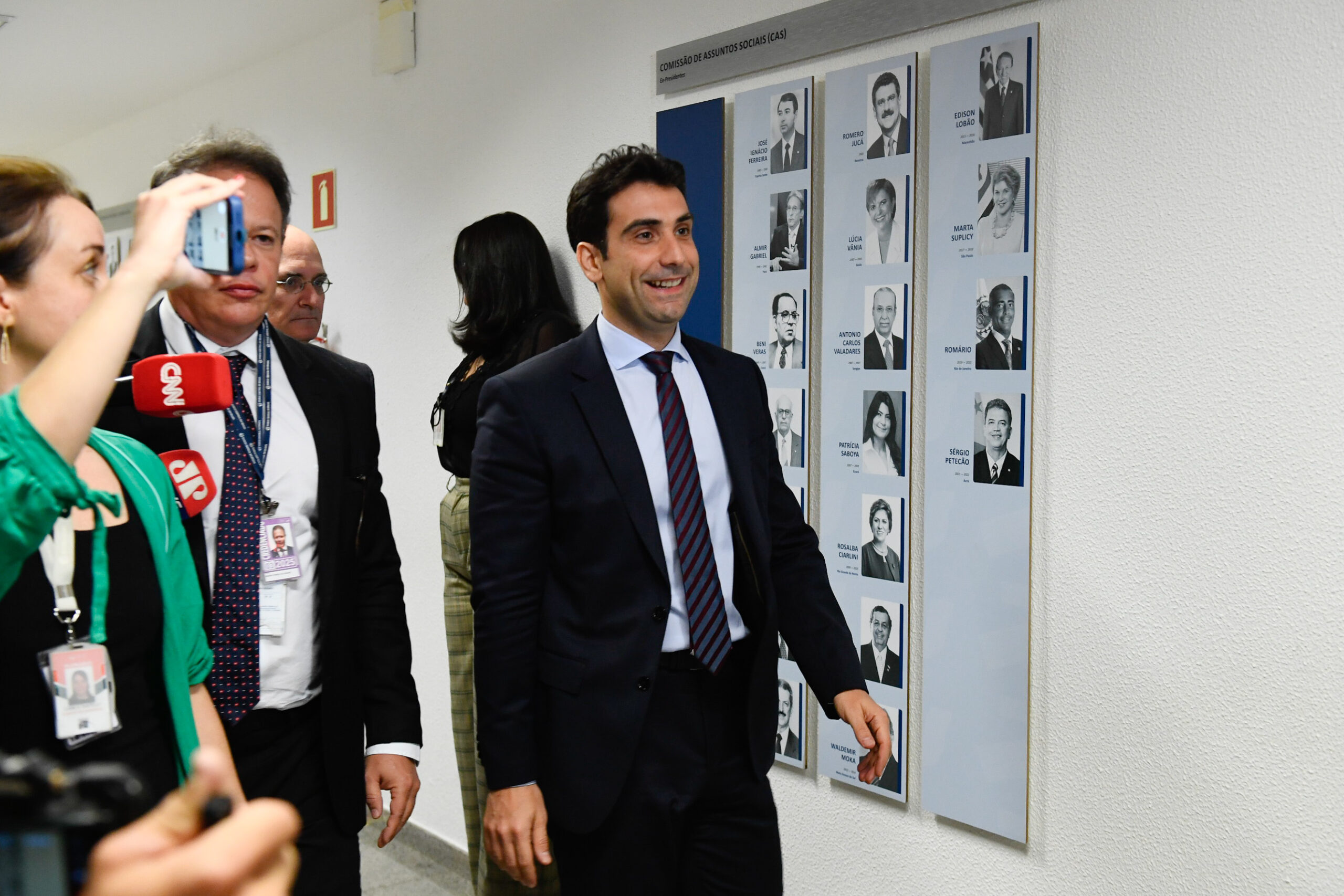 Gabriel Galípolo durante visita ao Senado, nesta terça-feira (3)