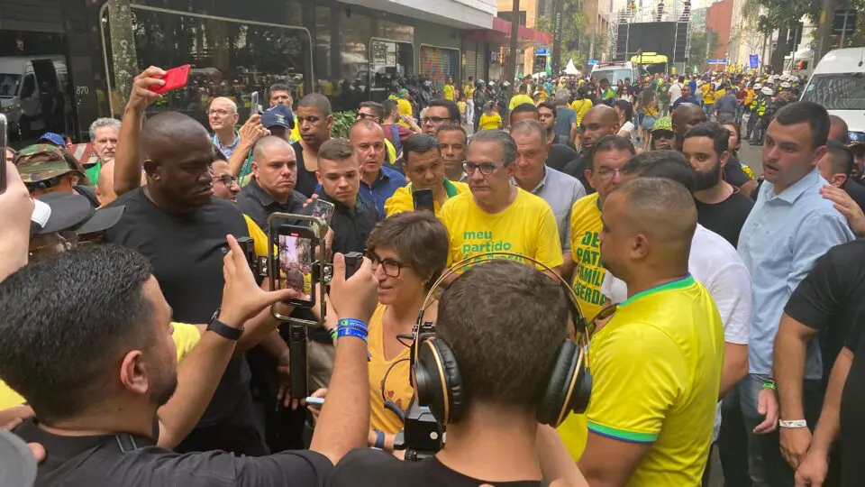 Pastor Silas Malafaia falou com jornalistas após o ato de 7 de Setembro na Paulista
