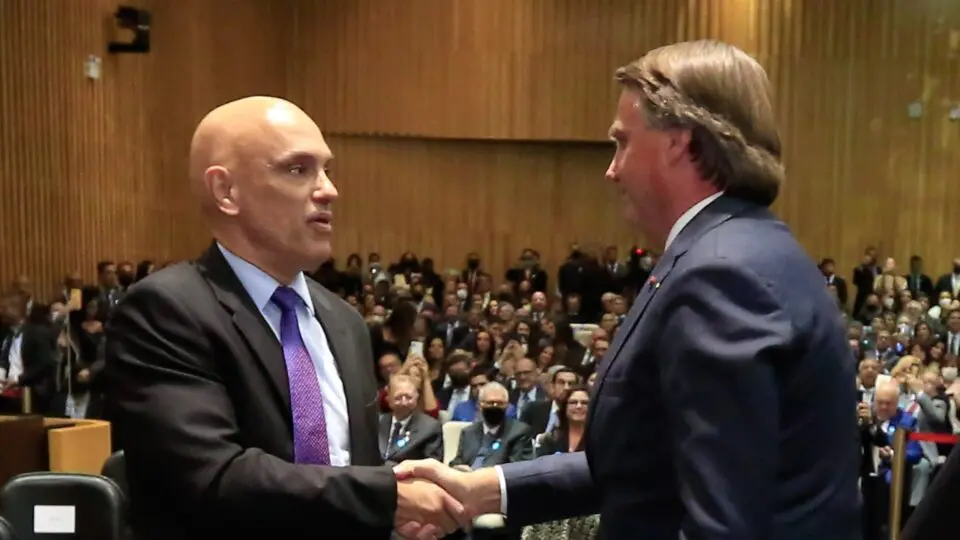Alexandre de Moraes e Jair Bolsonaro