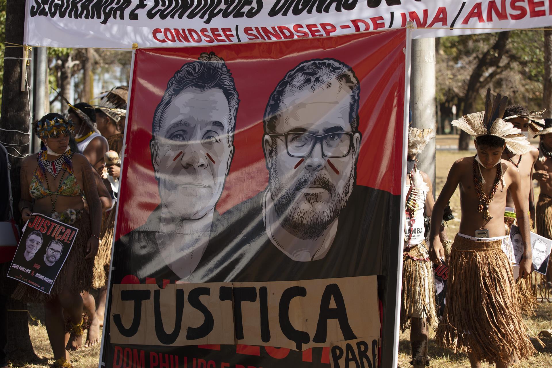 O indigenista Bruno Pereira e o jornalista britânico Dom Phillips foram assassinados em uma emboscada no Vale do Javari (AM) em 2022.