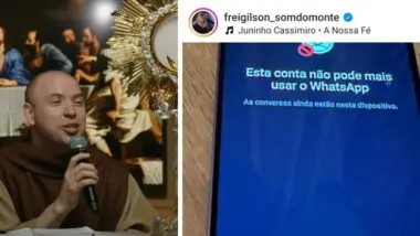 O religioso afirmou neste domingo (22) que suas comunidades do WhatsApp foram bloqueadas; suas lives no Instagram também seguem suspensas