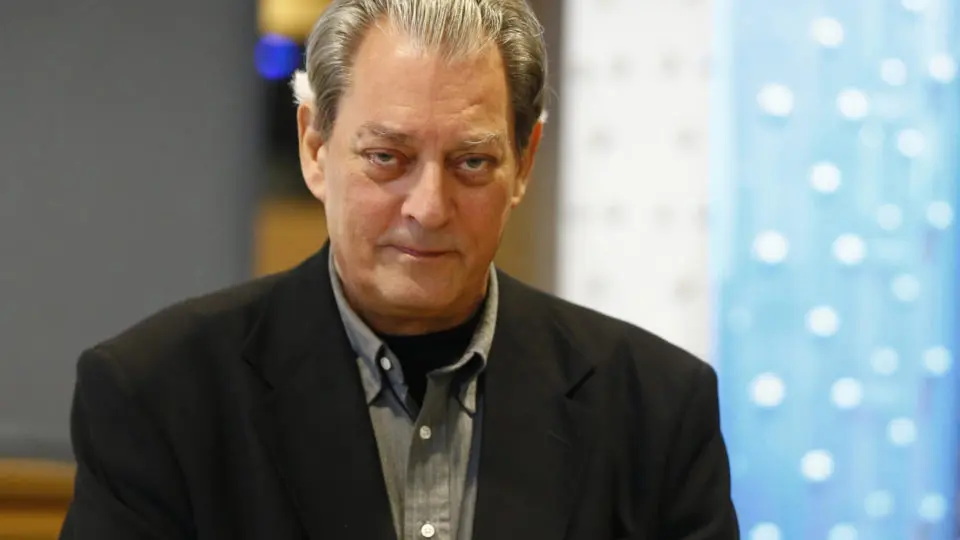 O romancista americano Paul Auster, em evento em Madri em 2017