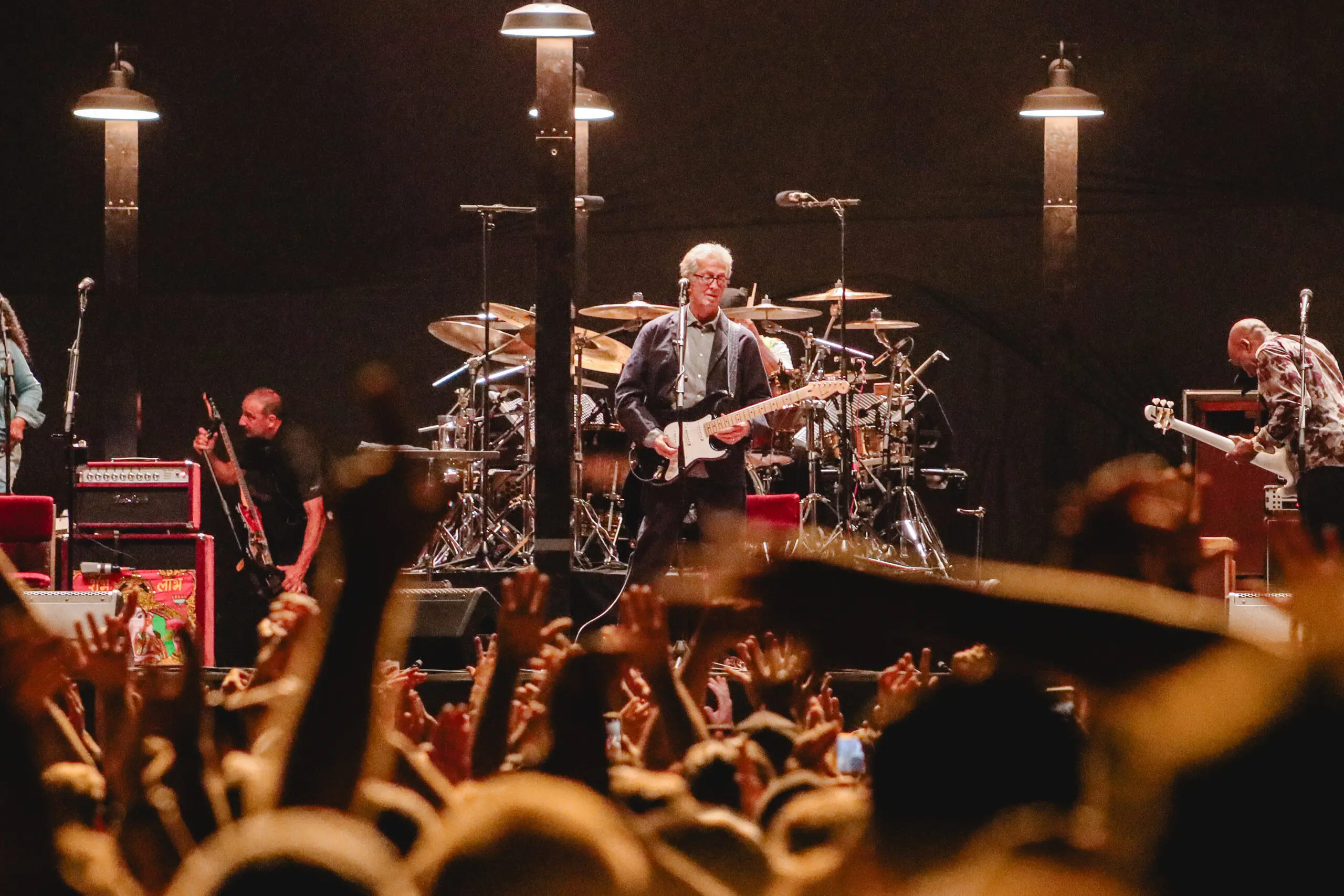 O músico de 79 anos em show na capital paranaense