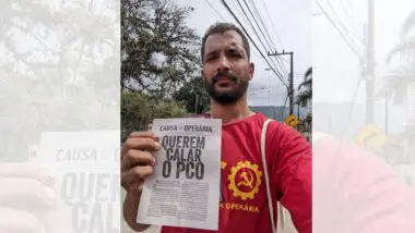 Brunno Dias é candidato à prefeitura de Florianópolis pelo PCO