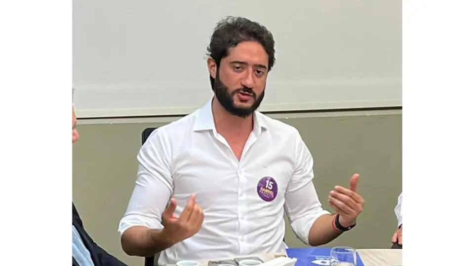 Gabriel Azevedo (MDB), candidato à prefeitura de Belo Horizonte.