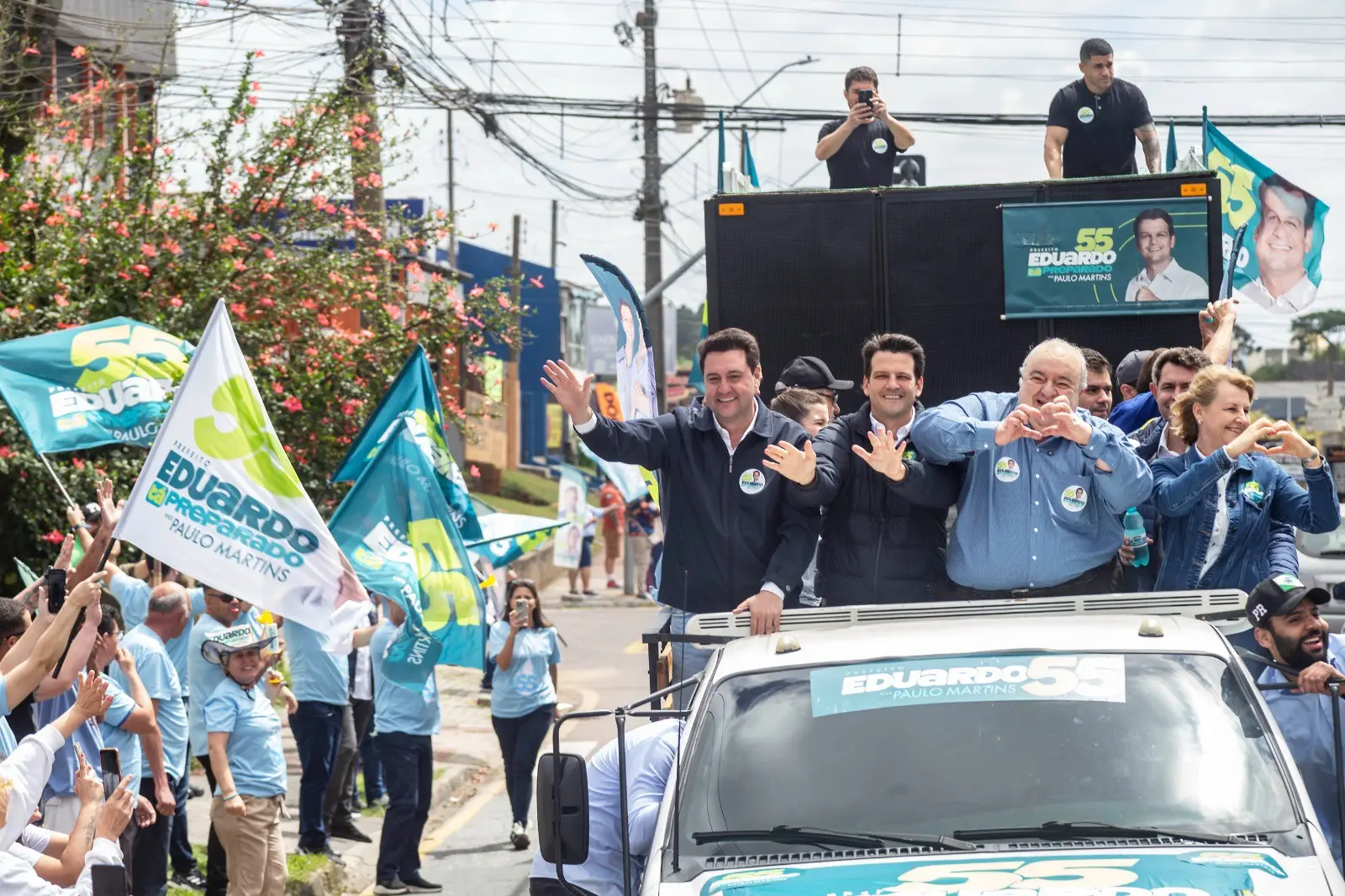Ratinho Junior, Pimentel e Greca encabeçaram uma das candidaturas de direita em Curitiba
