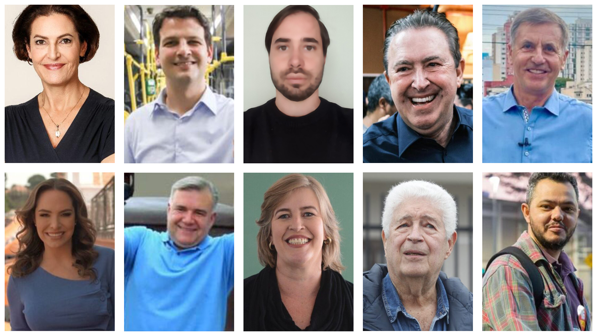Os 10 candidatos à prefeitura de Curitiba foram entrevistados pela Gazeta do Povo.
