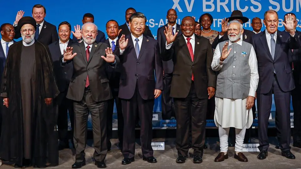 Lula na reunião dos Brics em agosto de 2023.