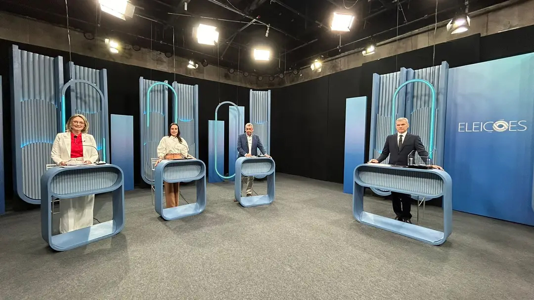 Em Porto Alegre, participaram do debate os candidatos Maria do Rosário (PT), Juliana Brizola (PDT) e Sebatião Melo (MDB).