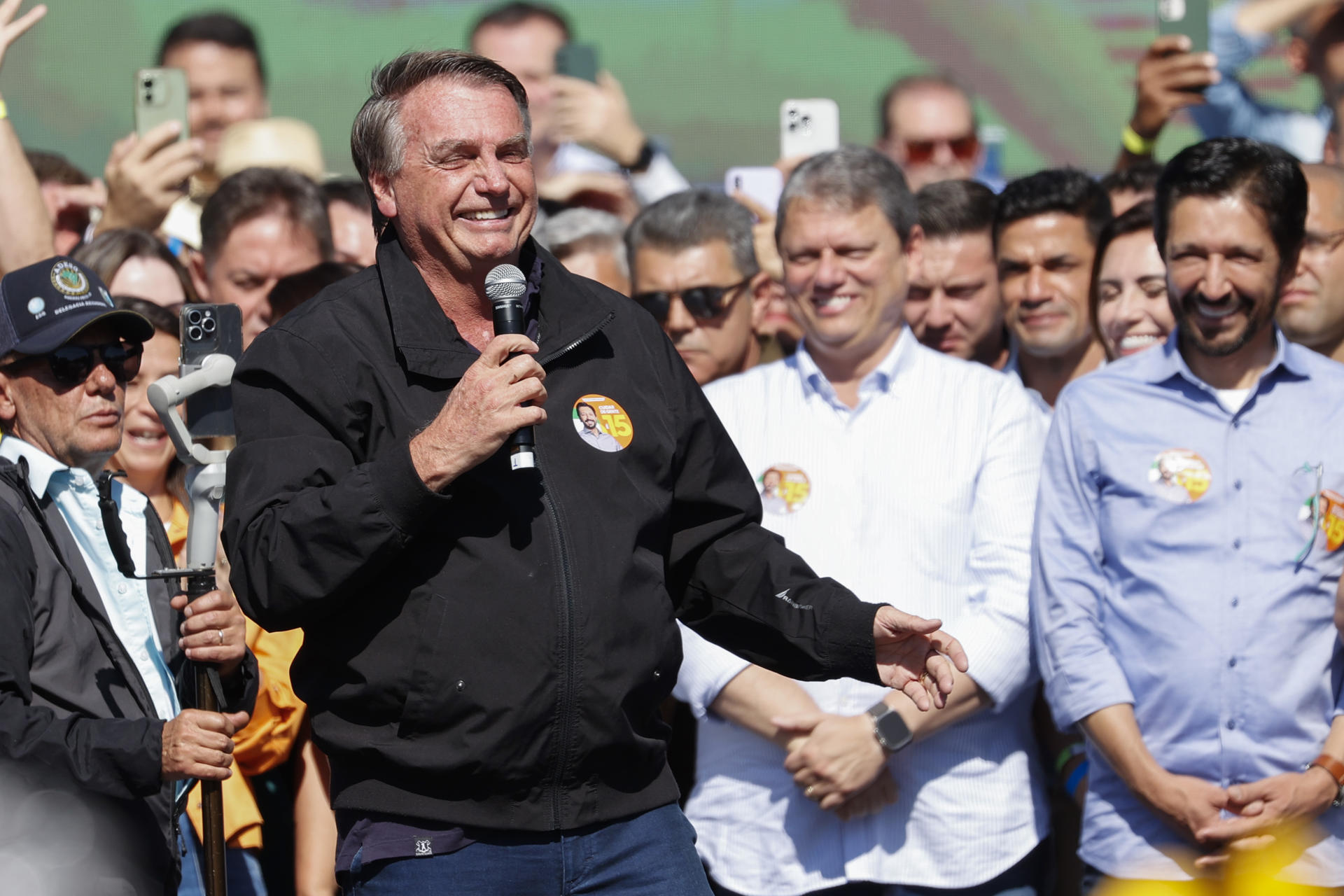 Bolsonaro disse que participou de forma “bastante discreta” da campanha de Nunes, porque “havia uma dúvida” se “poderia atrapalhar”.