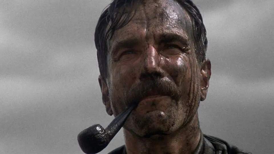 Day-Lewis como Daniel Plainview, o explorador de petróleo de "Sangue Negro"