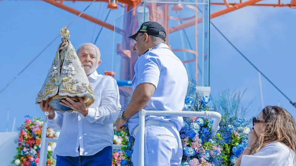 O presidente Lula no Círio de Nazaré, em 12 de outubro de 2024.