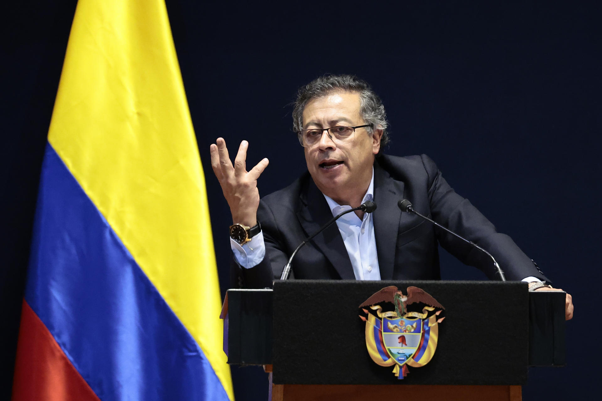 O presidente da Colômbia, Gustavo Petro