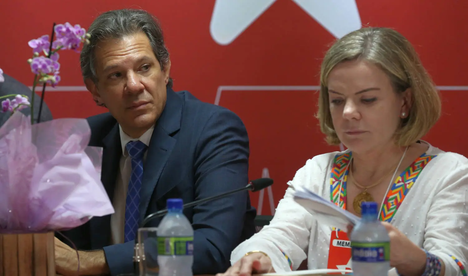Fernando Haddad e Gleisi Hoffmann apresentam divergências sobre questões econômicas