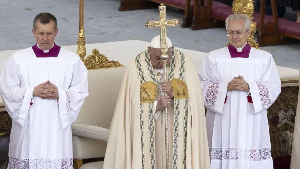 Papa Francisco na canonização de 14 novos santos em 20 de outubro de 2024.