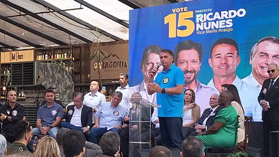 Bolsonaro em campanha de Ricardo Nunes