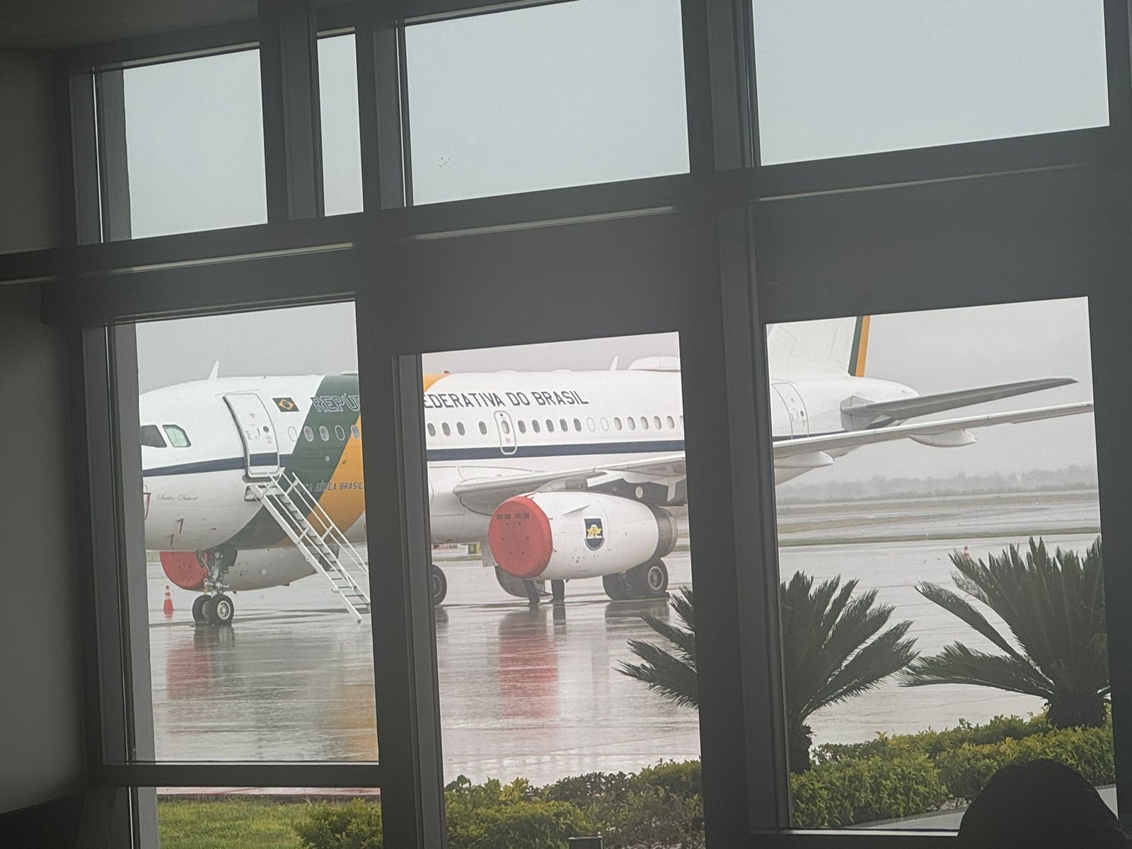 Avião presidencial conhecido como “Aerolula” está parado no aeroporto Felipe Ángeles, no México