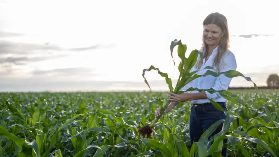 Produtora rural Vanessa Bomm, que foi destaque no encontro nacional das mulheres do agronegócio, em SP