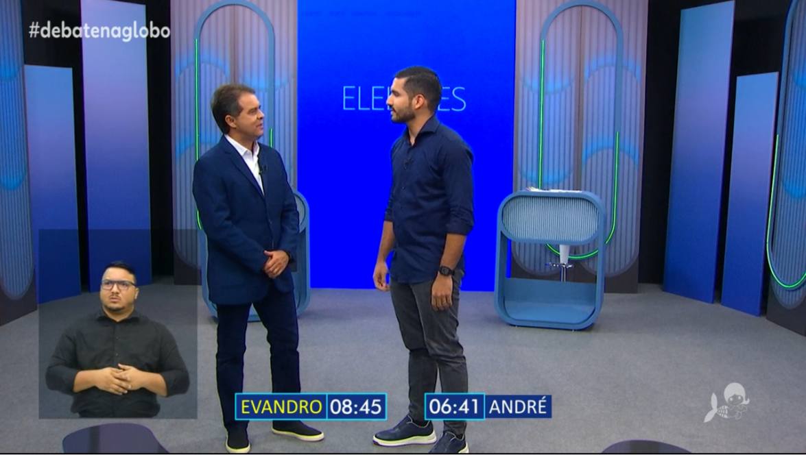 André Fernandes e Evandro Leitão se enfrentam no último debate do segundo turno.