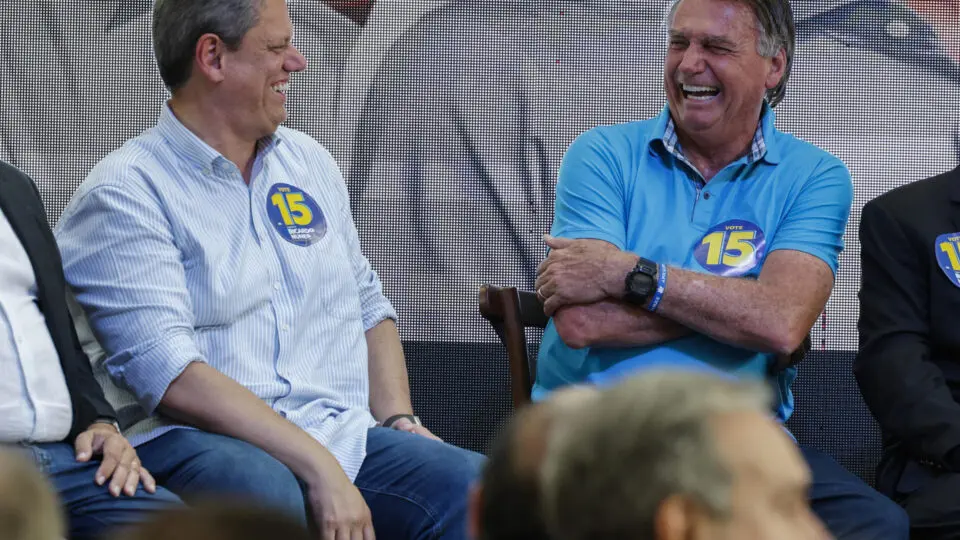 Tarcísio e Bolsonaro: direita mais forte nas eleições