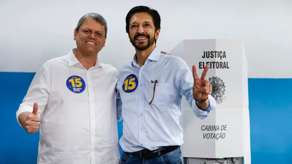 Após ser o padrinho de Ricardo Nunes (MDB) na eleição municipal, Tarcísio de Freitas (Republicanos) participa ativamente do segundo mandato do prefeito.