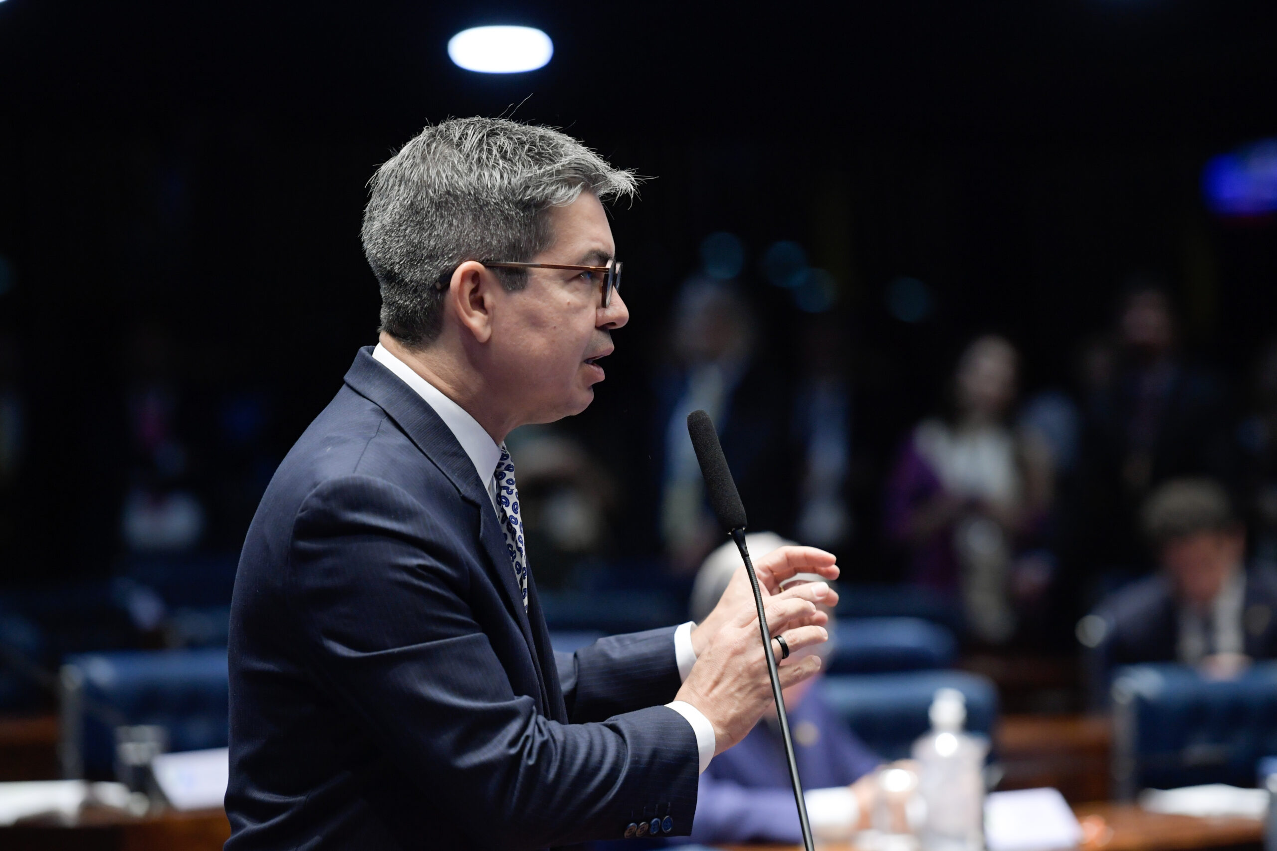 O líder do governo no Congresso Nacional, senador Randolfe Rodrigues (PT-AP)