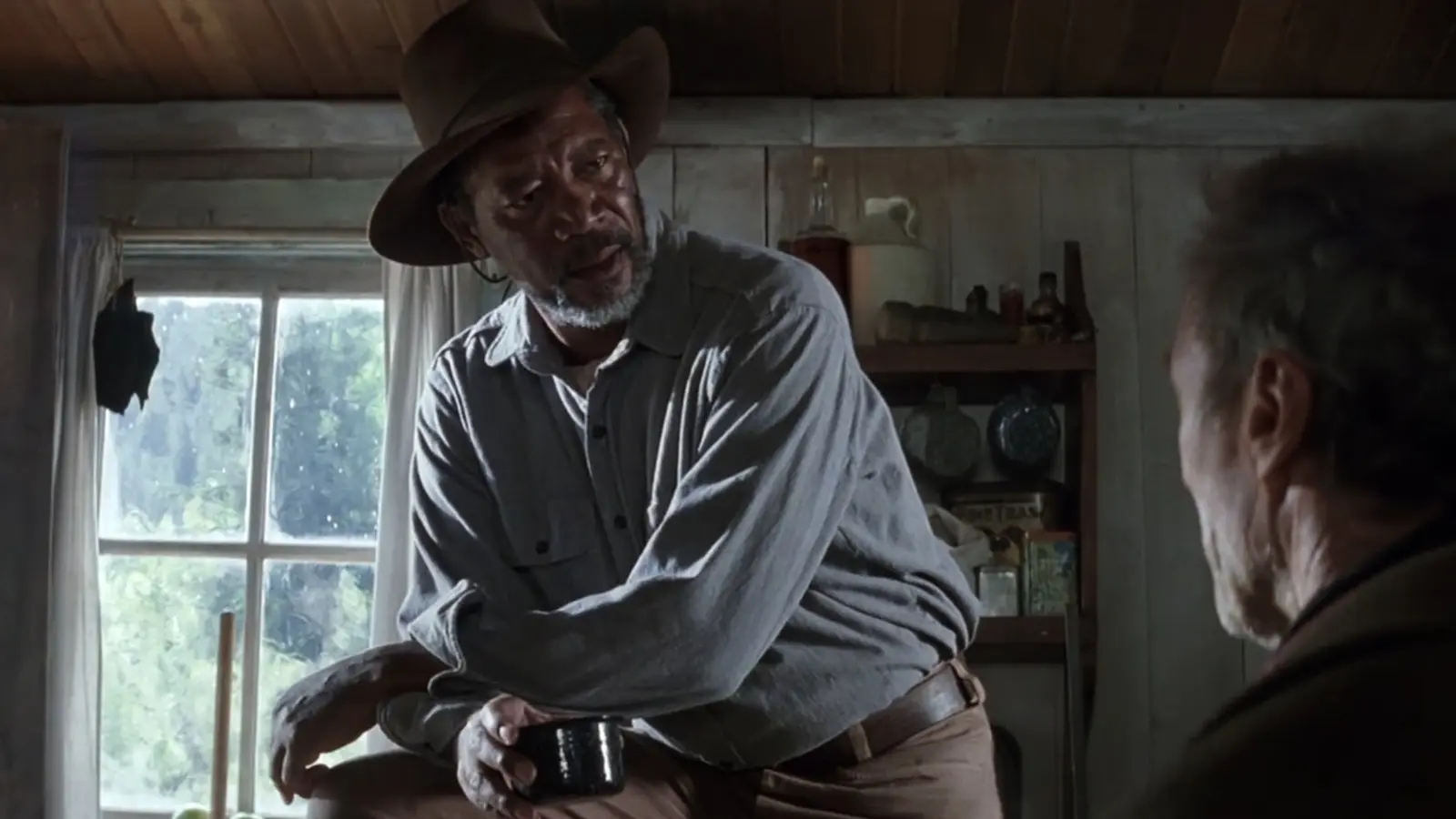 Em "Os Imperdoáveis", de Clint Eastwood, Freeman interpreta Ned, que não pretende voltar a ser um assassino