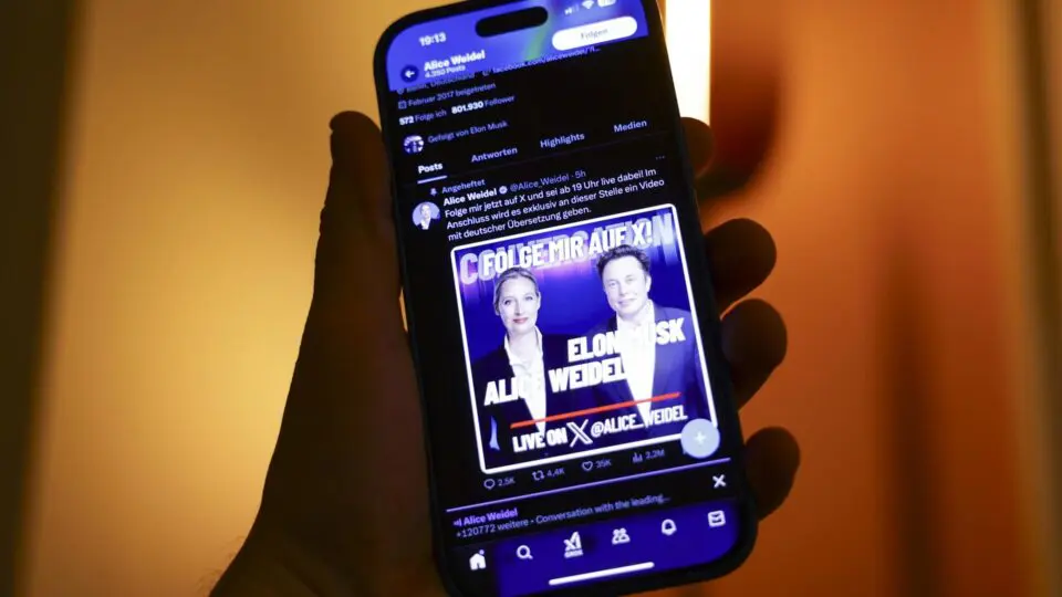 Musk pede votos para a AfD na Alemanha e defende liberdade de expressão durante conversa com Weidel