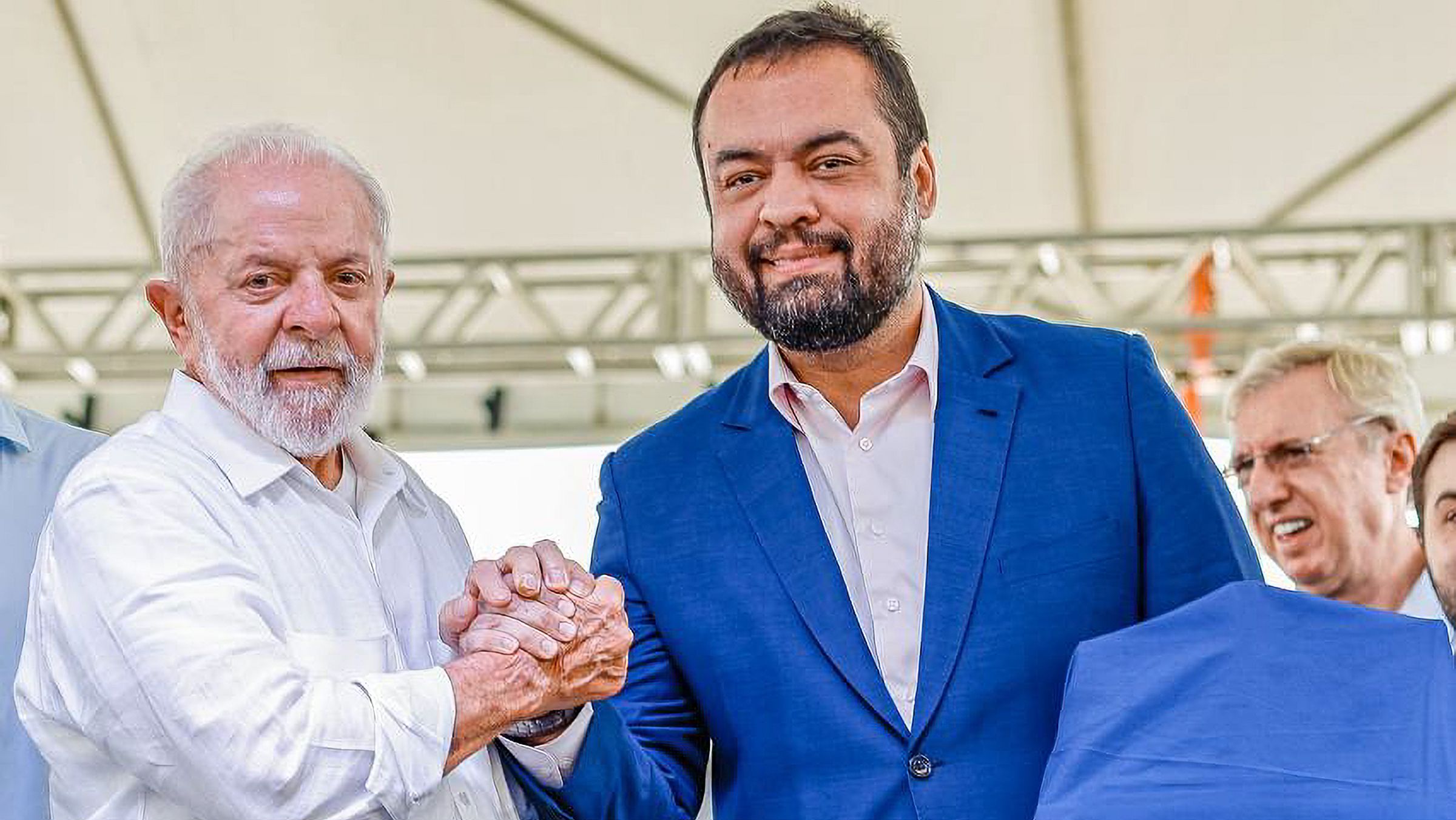 Lula e o governador do Rio de Janeiro, Cláudio Castro, em fevereiro de 2024.