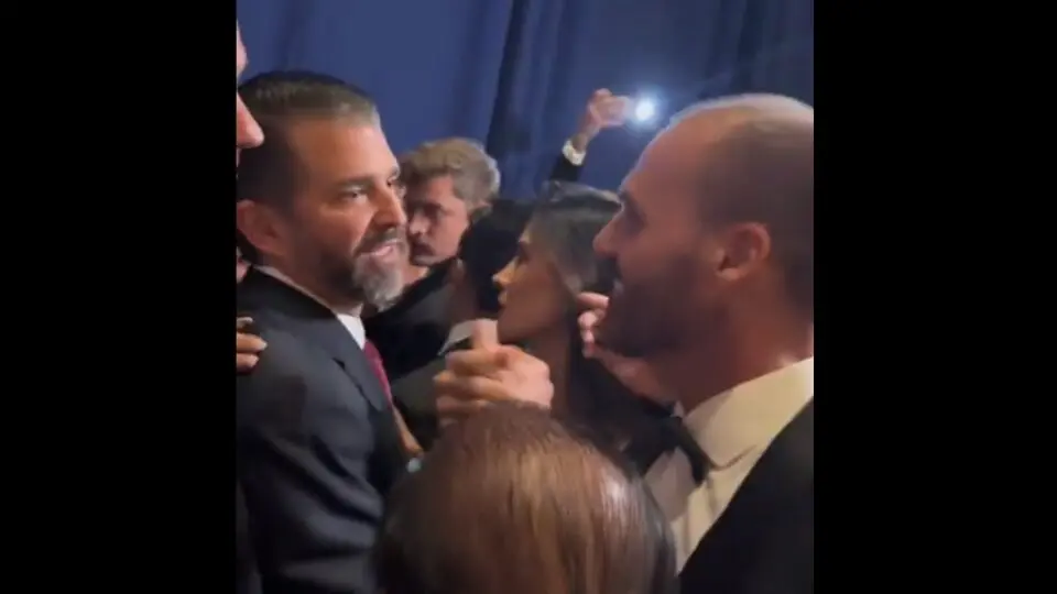 Eduardo Bolsonaro e Trump Jr.