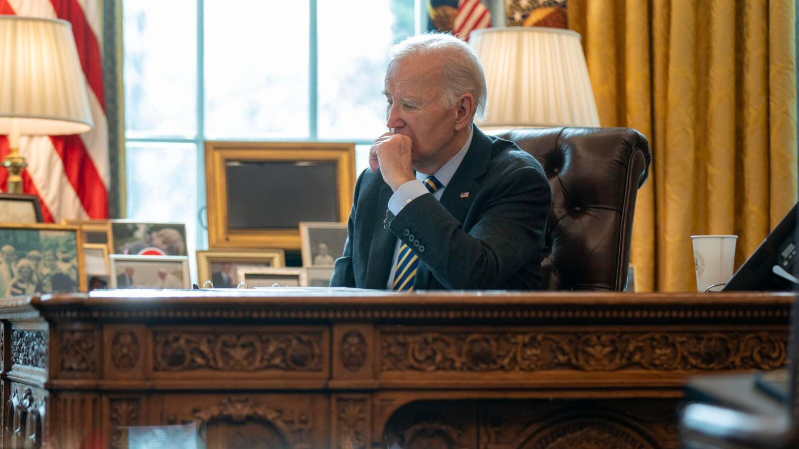 Joe Biden, fotografado na Casa Branca em 10 de janeiro de 2025.