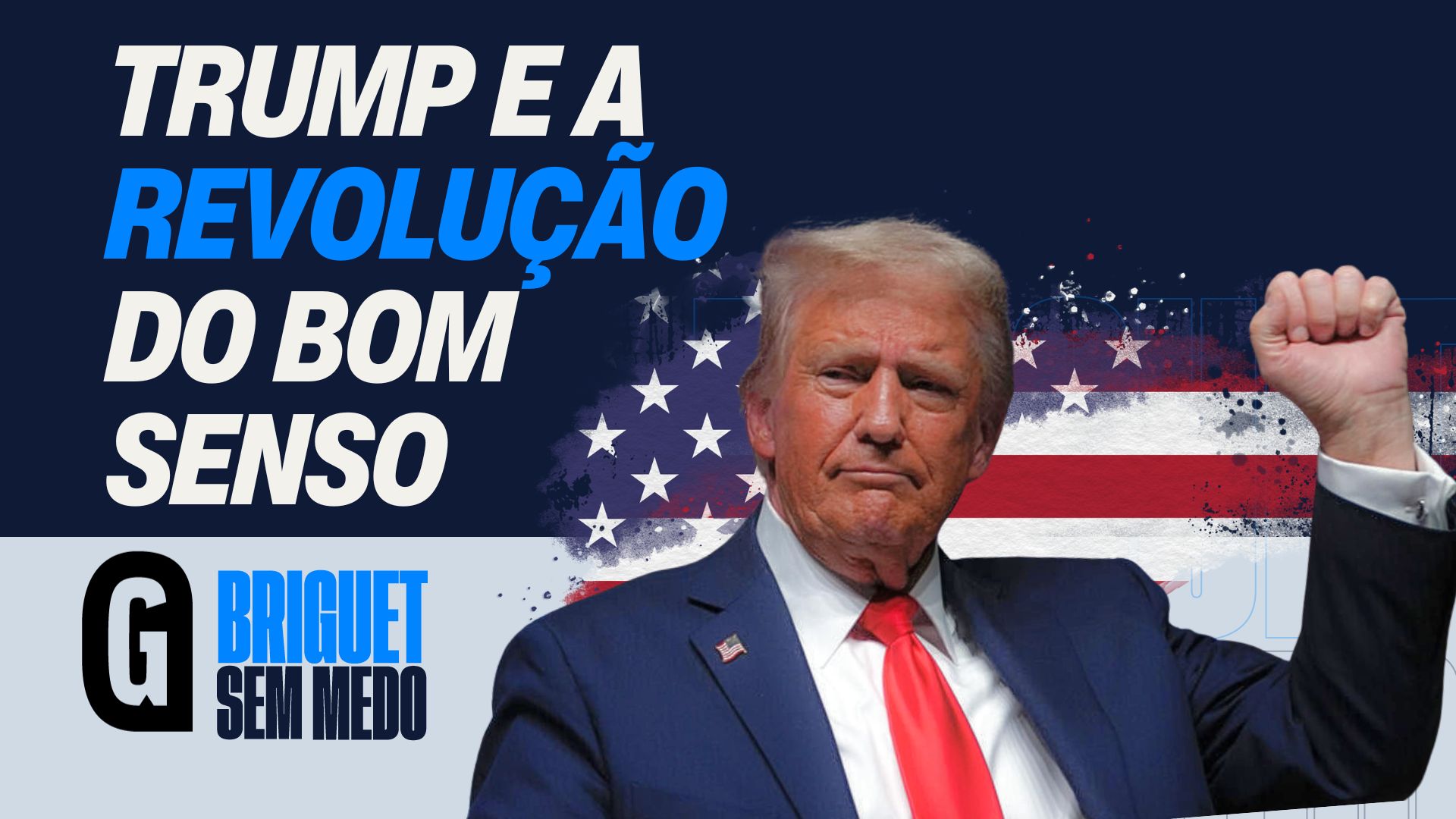 Briguet Sem Medo desta terça-feira (21) analisa o discurso de posse de Donald Trump, que assumiu a presidência dos EUA na segunda (20).