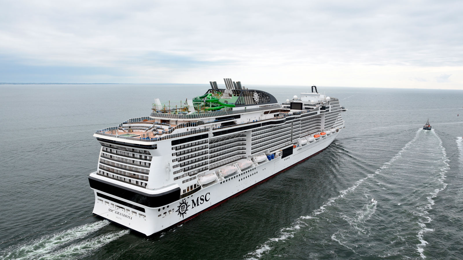 O MSC Grandiosa é o primeiro navio da geração Meraviglia-plus operado pela companhia MSC, e conta com soluções tecnológicas como uma moderna estação de tratamento de águas residuais.