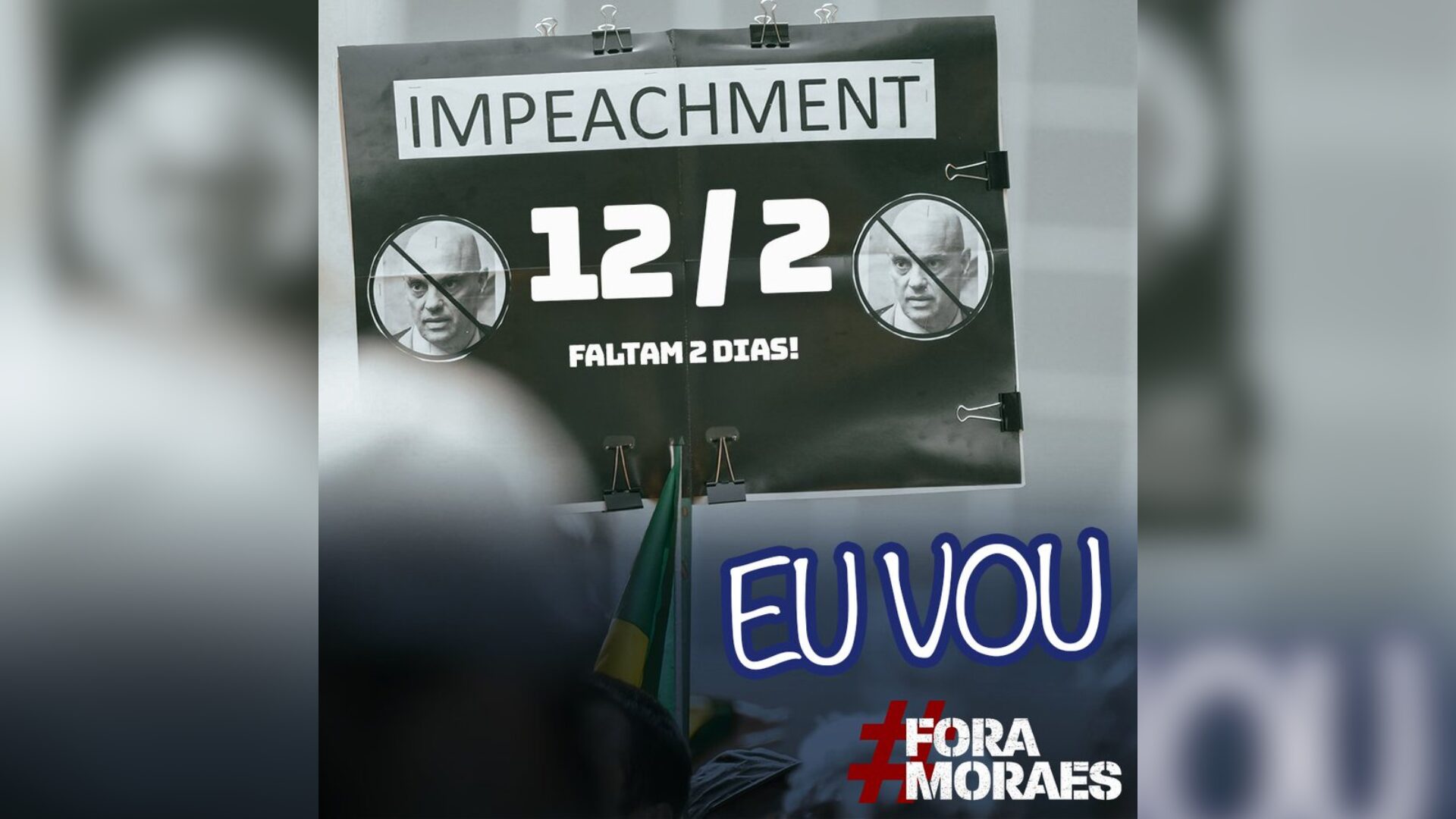 De acordo com a convocação, a pauta da manifestação também inclui “o fim da Juristocracia” e o “apoio aos perseguidos políticos”