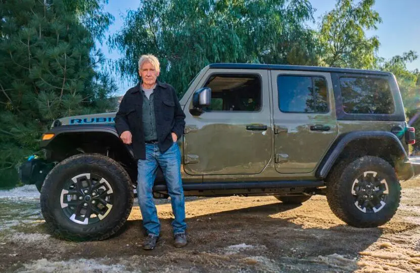 Harrison Ford: propaganda da Jeep enfatizou a liberdade de escolha do consumidor.
