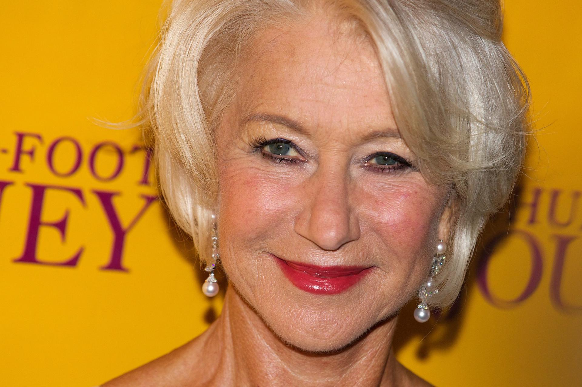 Retrato de Helen Mirren em 2014, pouco após o lançamento de “Phil Spector”