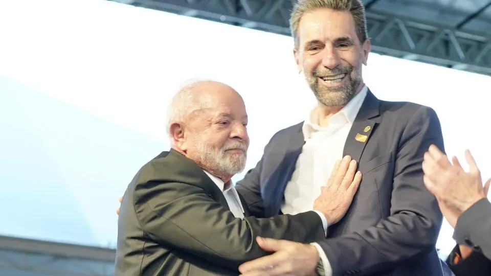 Lula e o presidente da Itaipu, Enio Verri