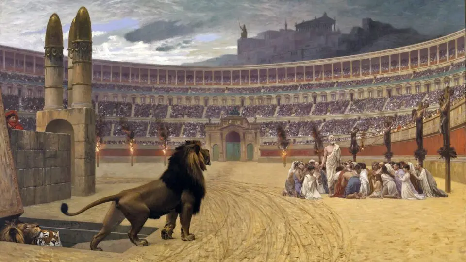 A última oração dos mártires cristãos, de Jean-Léon Gérôme