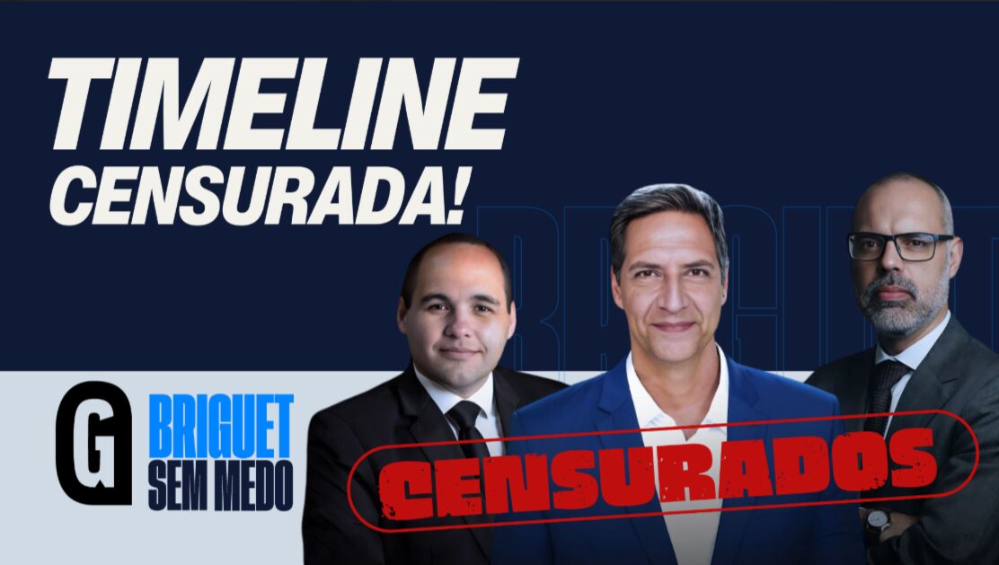 O Briguet Sem Medo deste sábado (01) destaca a censura sofrida pela revista Timeline, fundada por Allan dos Santos e Luís Ernesto Lacombe.
