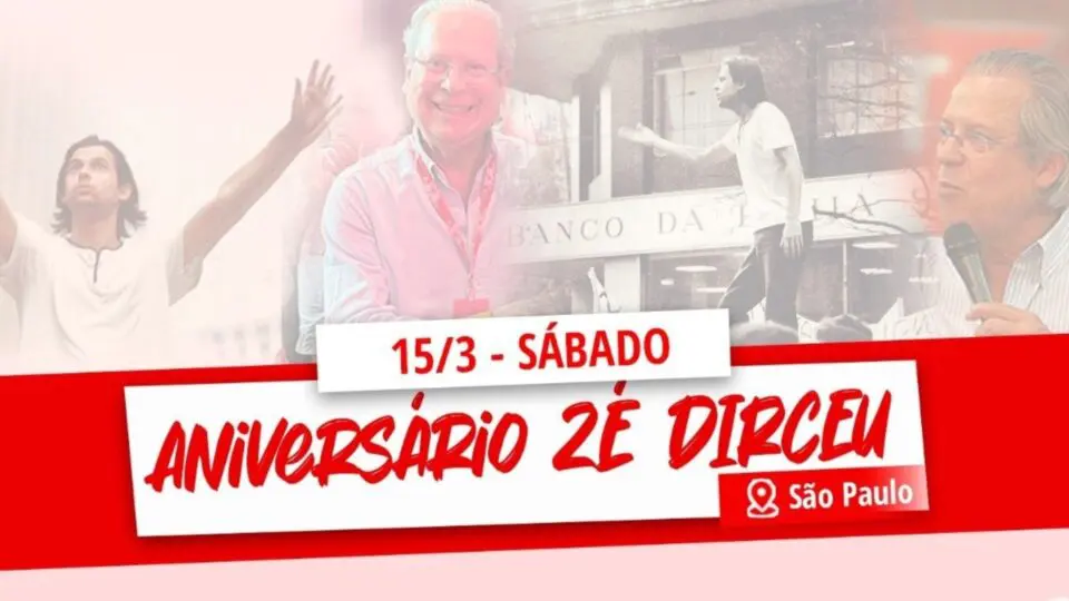 Aniversário de Zé Dirceu em São Paulo terá feijoada à vontade em galpão do MST